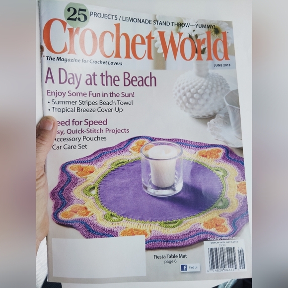 Vintage Crochet World Magazine June 2013 Beach - Picture 1 of 8